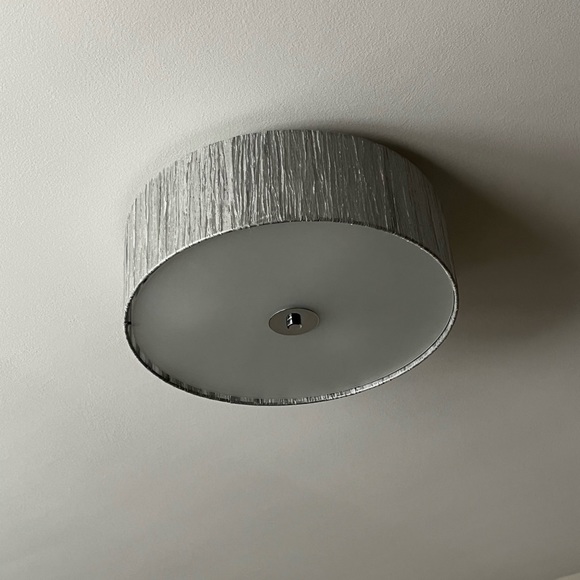 Silver Light Fixture - Picture 4 of 4